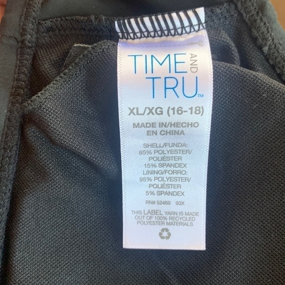 Time‎ & Tru Black Bikini Top Separate Size XL (16-18) - Picture 6 of 6